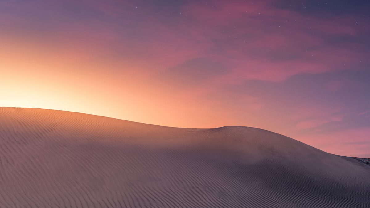 gray desert front of sunlight