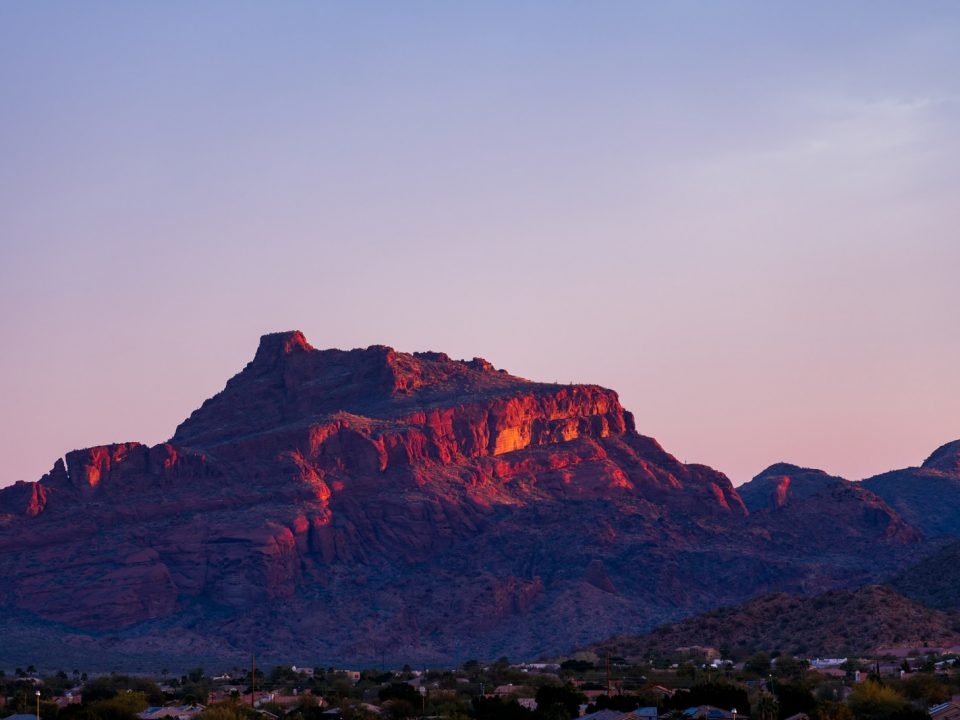 brown rocky mountain under white sky during daytime