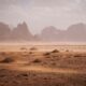 dusty desert valley