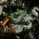 The Nativity of Christ-themed wooden Christmas ornament
