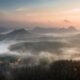 mountain surrounded with fog