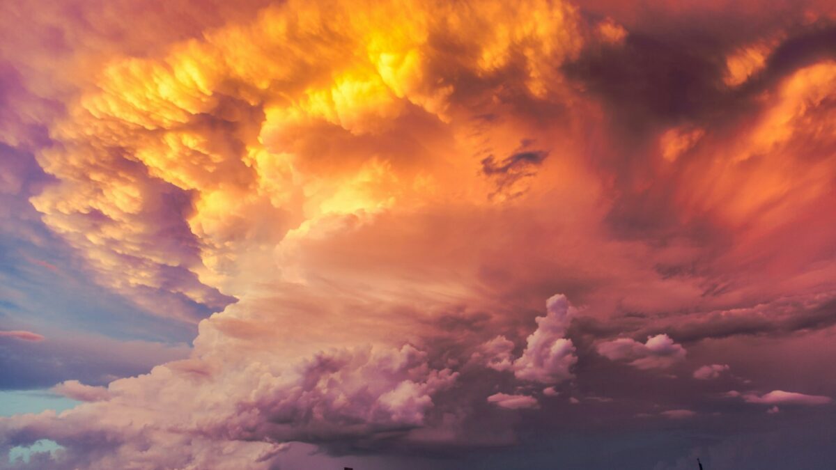 orange and gray clouds during sunset