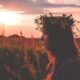 depth photography of woman with flower headpiece