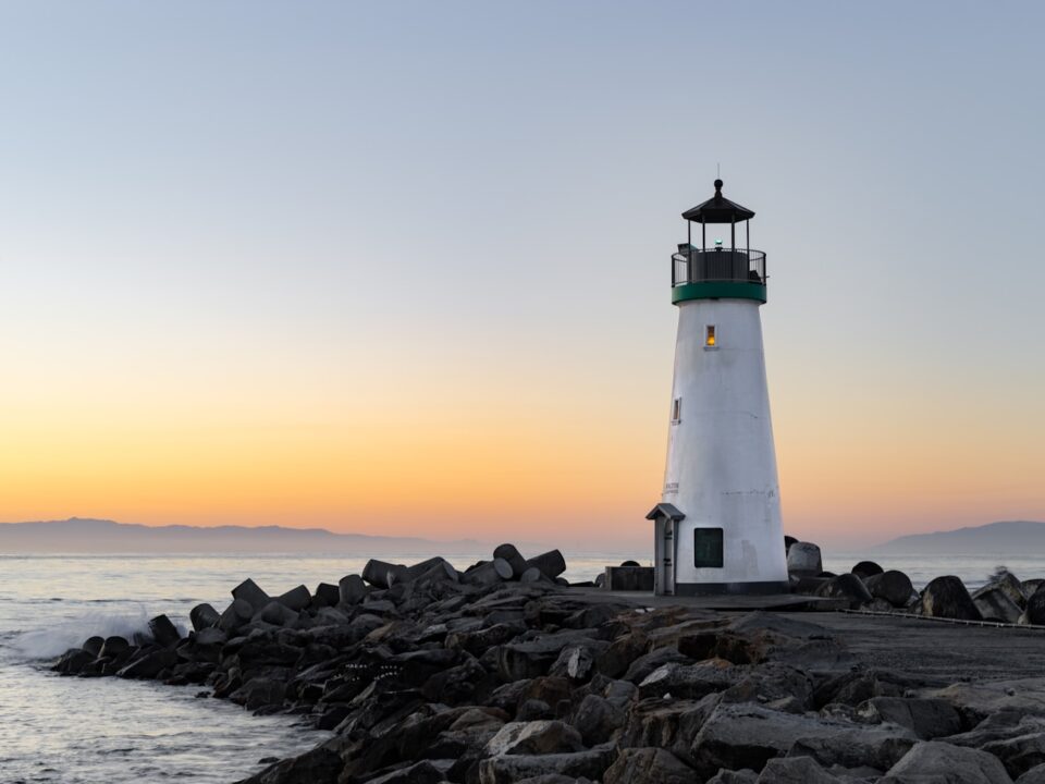 lighthouse near body of water