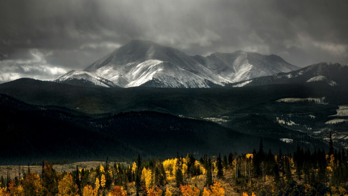 snow-covered mountains