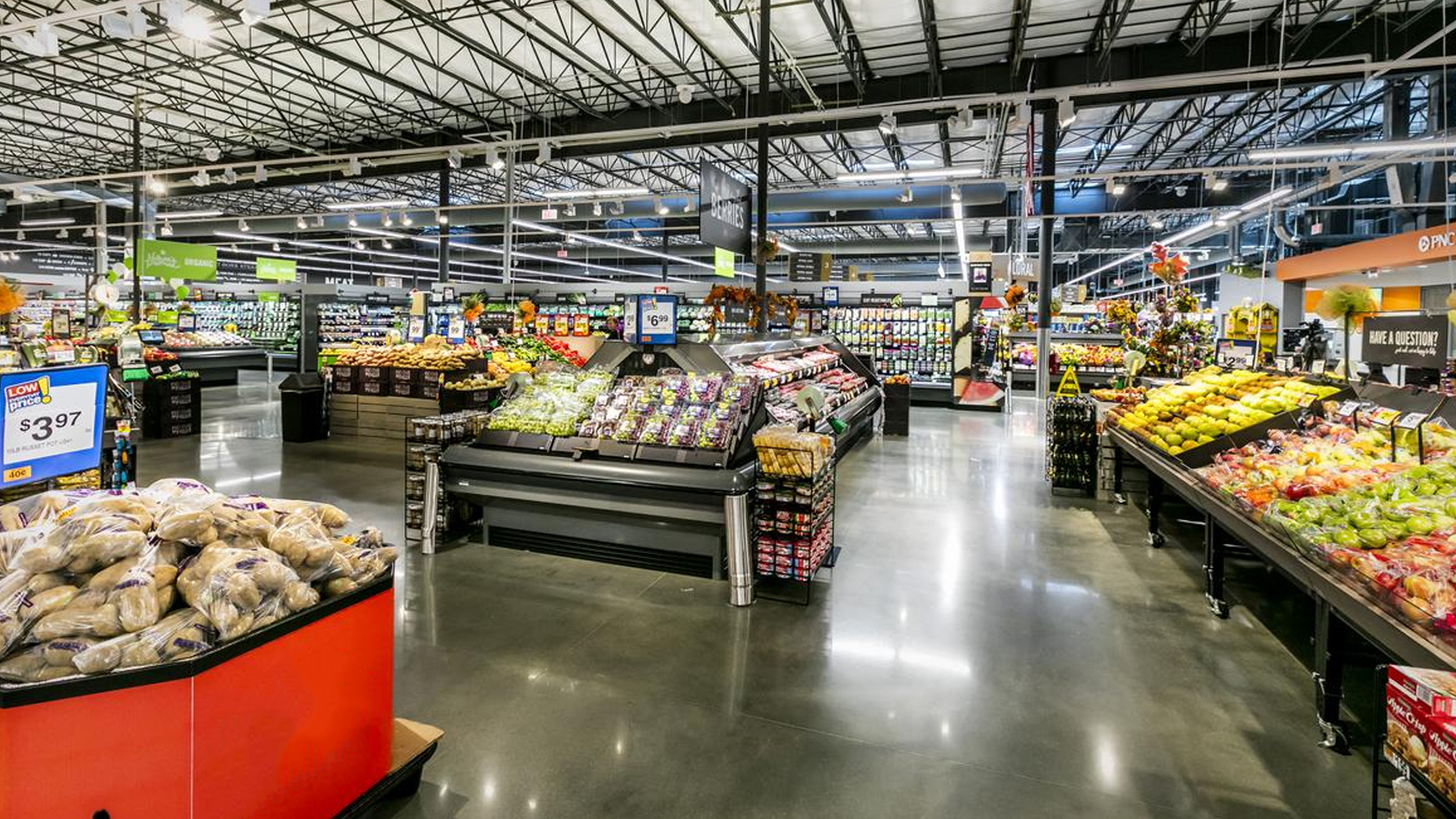 Modern grocery store